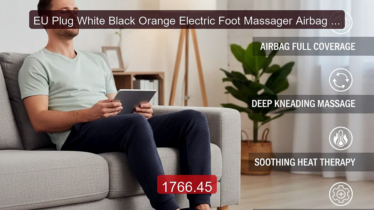 EU Plug White Black Orange Electric Foot Massager Airbag Full ... -- Hot Deal 2026 | Limited Offer!