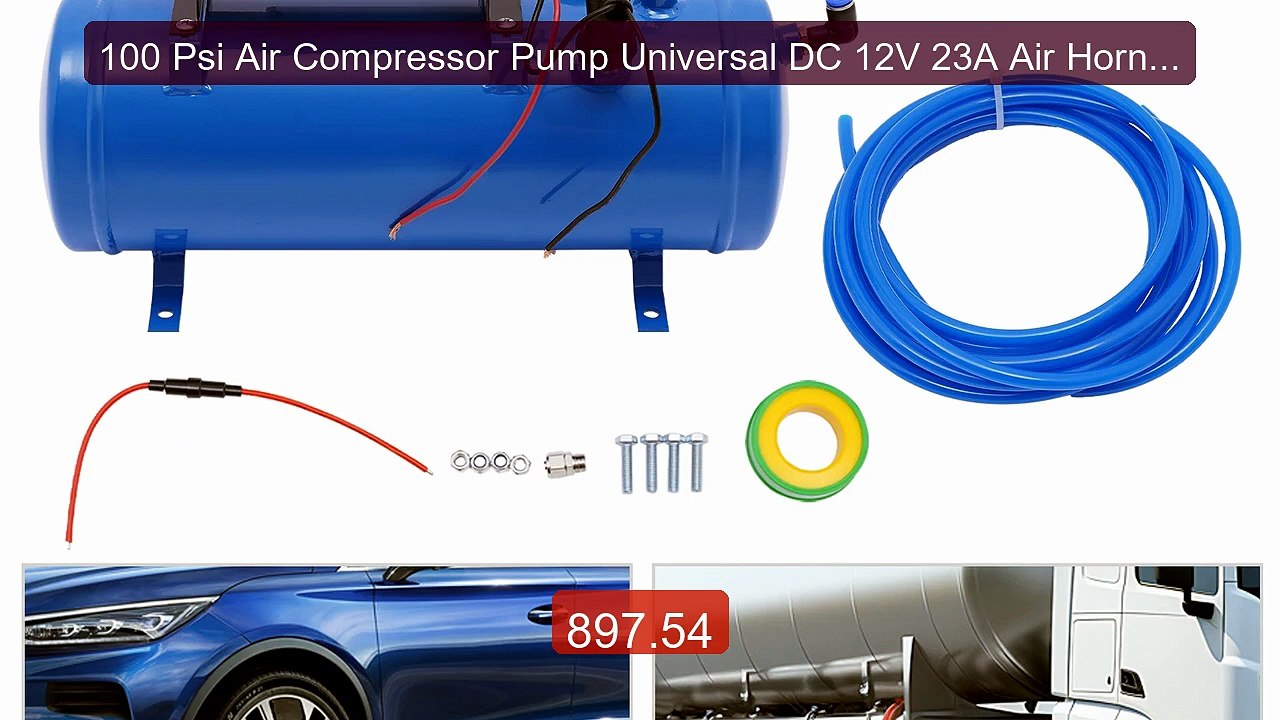 100 Psi Air Compressor Pump Universal DC 12V 23A Air Horn K... -- Top Pick 2026 | Unbeatable Price!