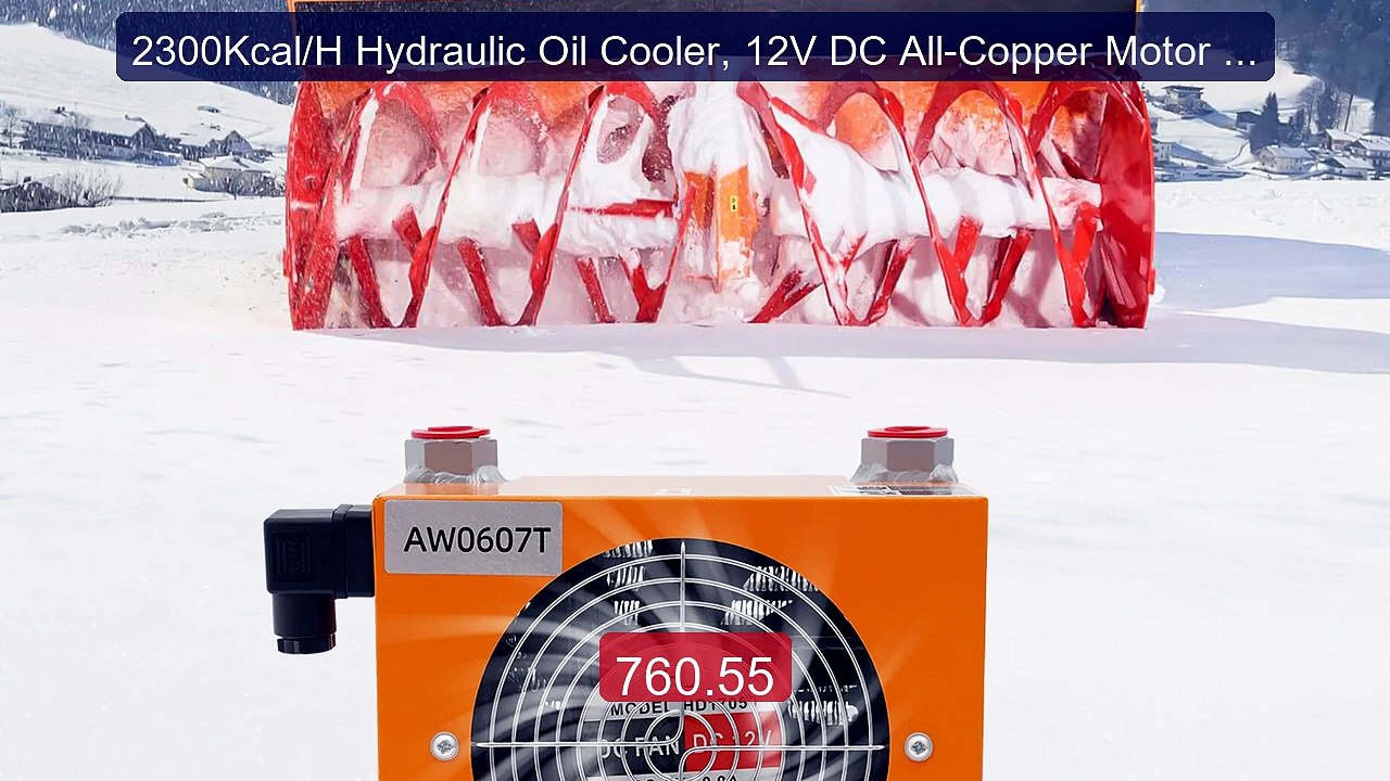 2300Kcal/H Hydraulic Oil Cooler, 12V DC All-Copper Motor Oil C... -- Hot Deal 2026 | Limited Offer!