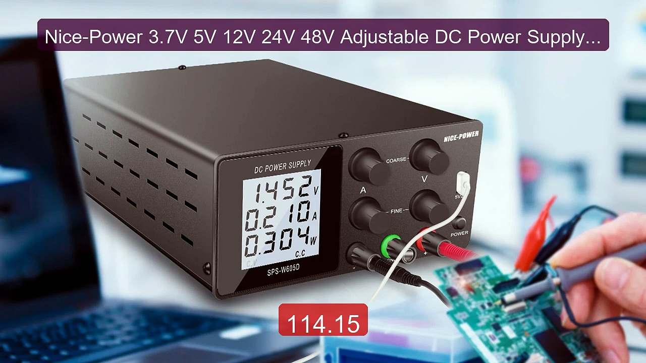 Nice-Power 3.7V 5V 12V 24V 48V Adjustable DC Power Supply P... -- Top Pick 2026 | Unbeatable Price!