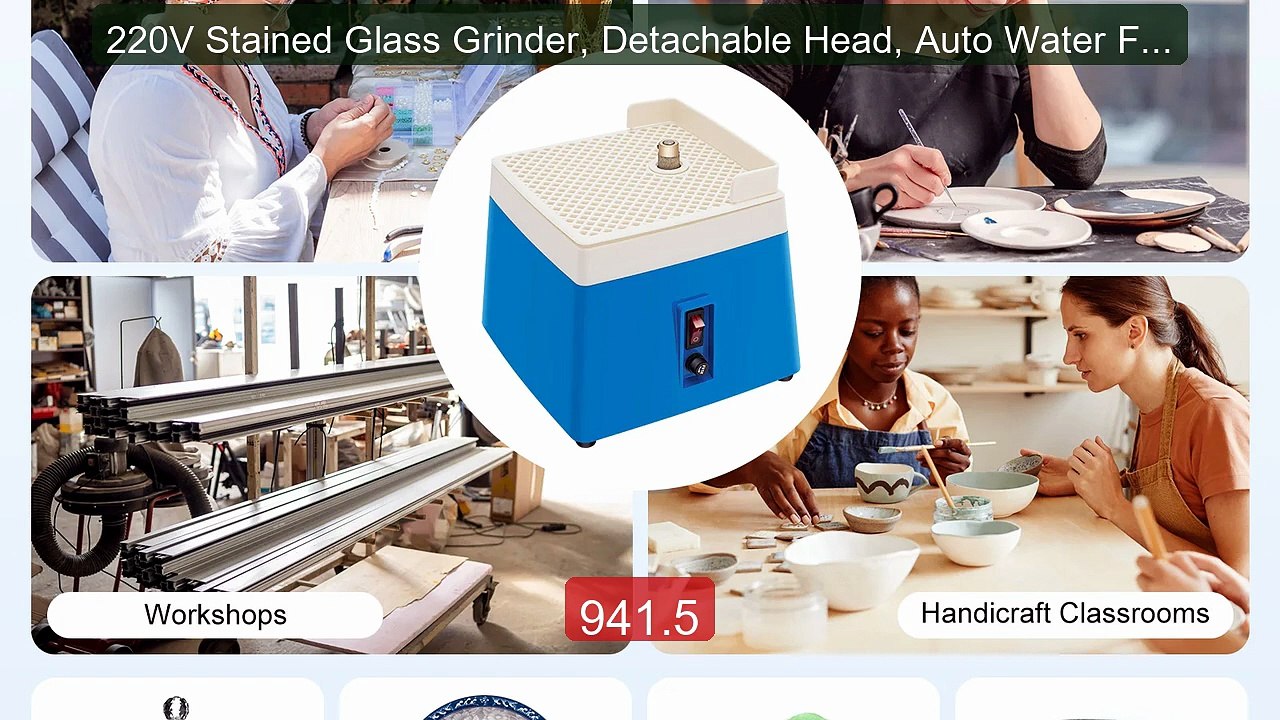 220V Stained Glass Grinder, Detachable Head, Auto Water Feedin... -- Hot Deal 2026 | Limited Offer!