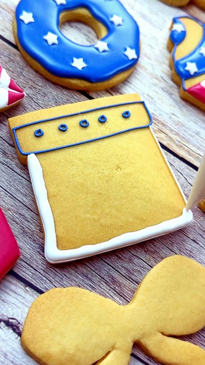 Fourth Of July-Inspired Cookie Art ❤️ #cookiedecorating #satisfying #royalicing #4thofjuly