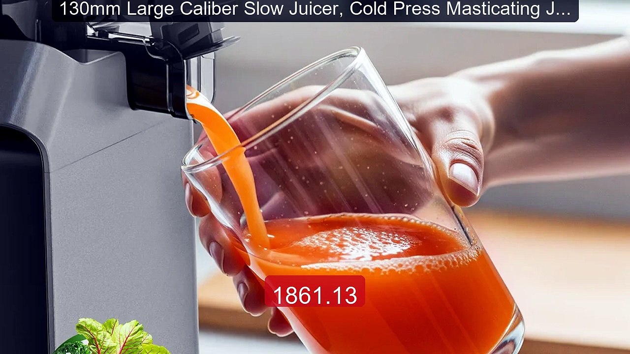 130mm Large Caliber Slow Juicer, Cold Press Masticating Juicer... -- Best Buy 2026 | Great Quality!