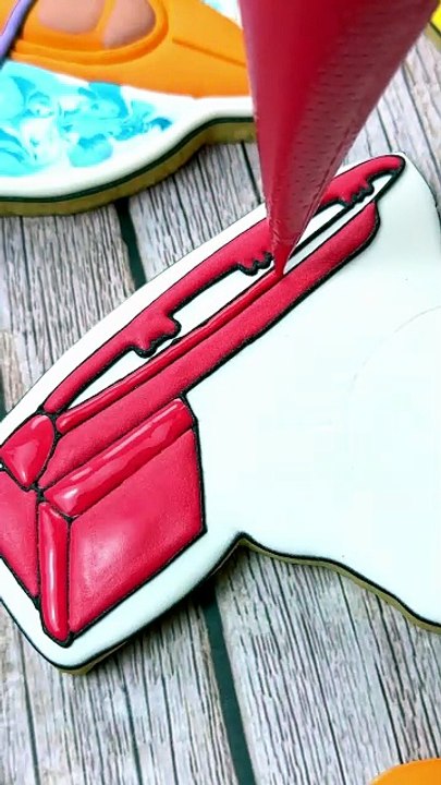 Perfect Shot: Basketball Cookie 🏀 #cookiedecorating #satisfying #royalicing #icingcookies