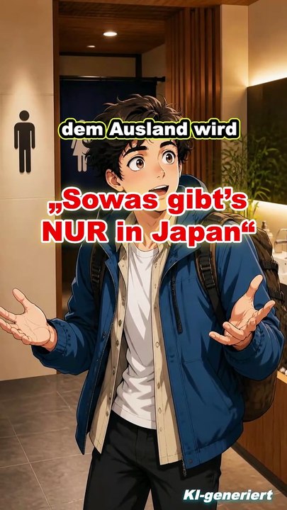 Ich bin eine japanische Toilette. Ich möchte euch etwas mitteilen.
