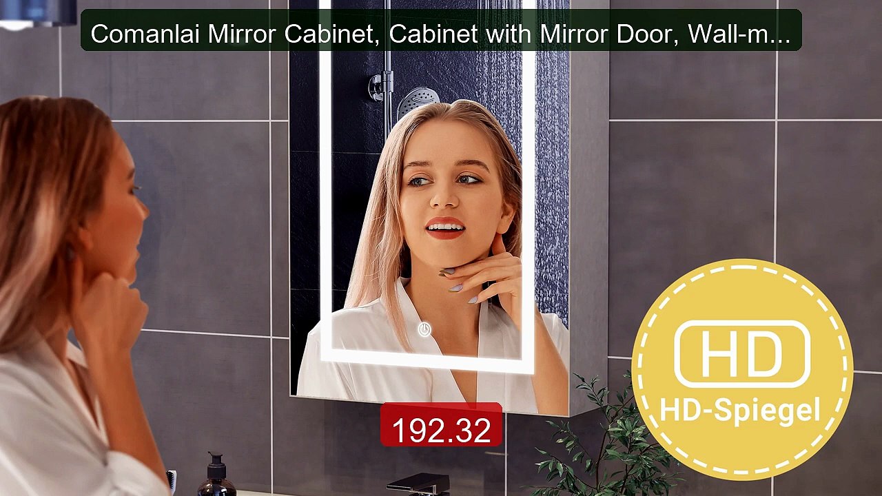 Comanlai Mirror Cabinet, Cabinet with Mirror Door, Wall-mounte... -- Hot Deal 2026 | Limited Offer!