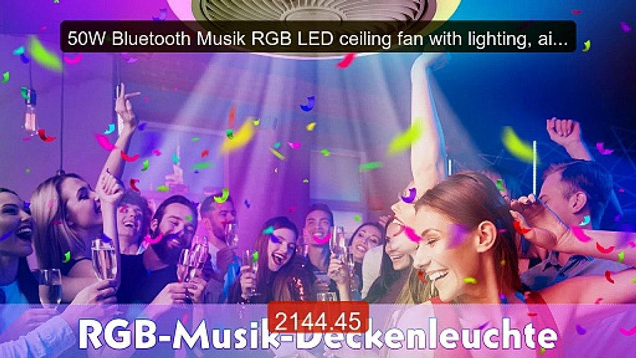 50W Bluetooth Musik RGB LED ceiling fan with lighting, air circula... -- Best Deal 2026 | Shop Now!