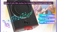 Podofo 8 Inch Slim Active Car Subwoofer Compact Under Seat Po... -- Amazing Value 2026 | Must Have!