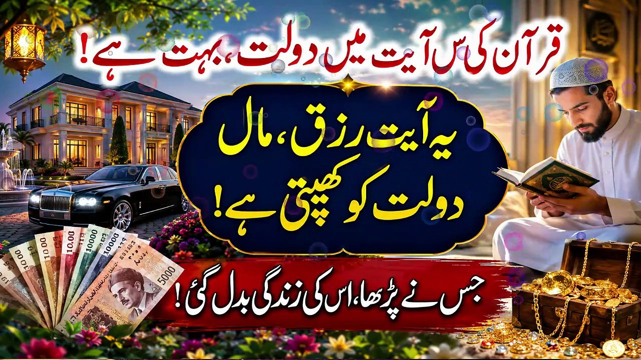 Quran Ki Aisi Ayat Jismein Daulat Hai | Hayat, Rizq Aur Maal Mein Barkat | Powerful Quranic Ayat