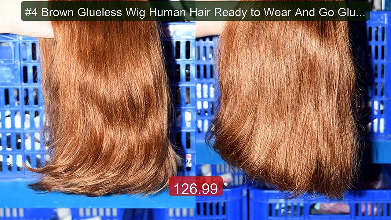 #4 Brown Glueless Wig Human Hair Ready to Wear And Go Glueless... -- Hot Deal 2026 | Limited Offer!