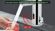Automatic Sensor Smart Faucet, Stainless Steel, Battery Pow... -- Top Pick 2026 | Unbeatable Price!