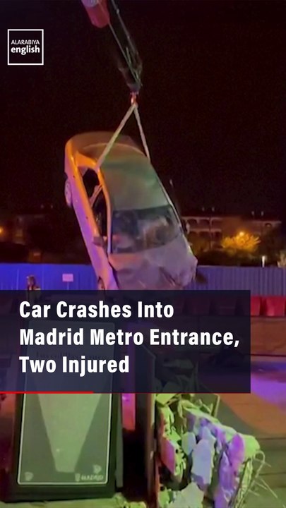 Car Crashes Into Madrid Metro Entrance, Two Injured