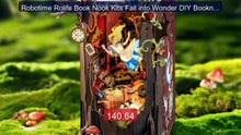 Robotime Rolife Book Nook Kits Fall into Wonder DIY Booknook with L... -- Top Rated 2026 | Buy Now!