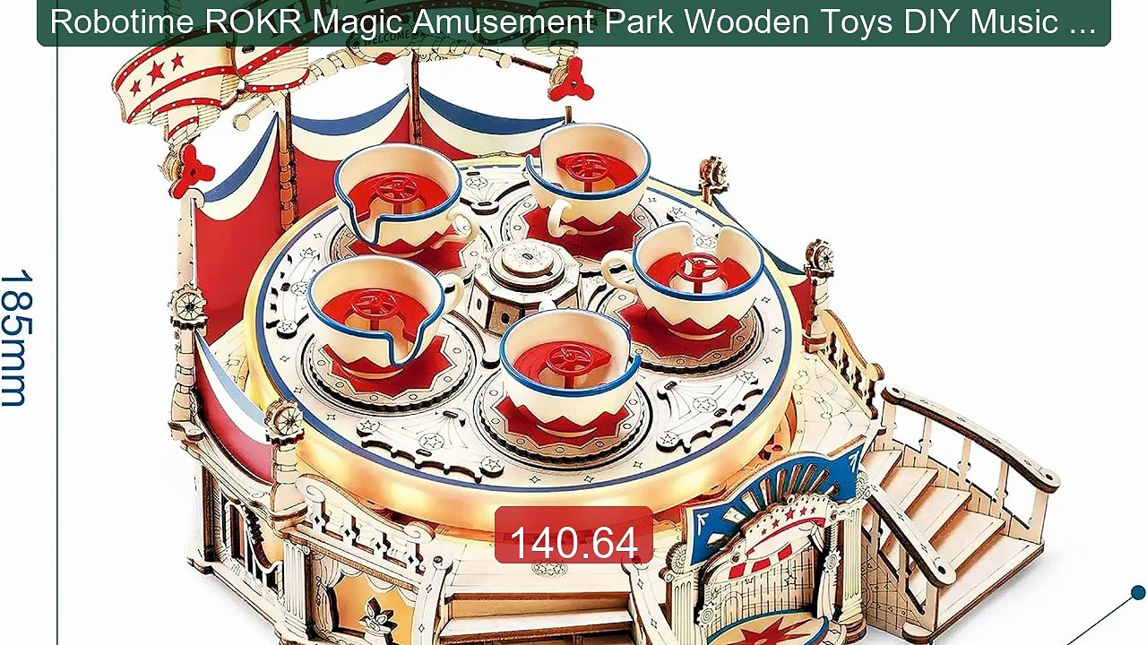 Robotime ROKR Magic Amusement Park Wooden Toys DIY Music Bo... -- Top Pick 2026 | Unbeatable Price!