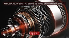 Manual Circular Saw 18V Battery 45 Wood Saw 4500RPM Torque Str... -- Best Buy 2026 | Great Quality!