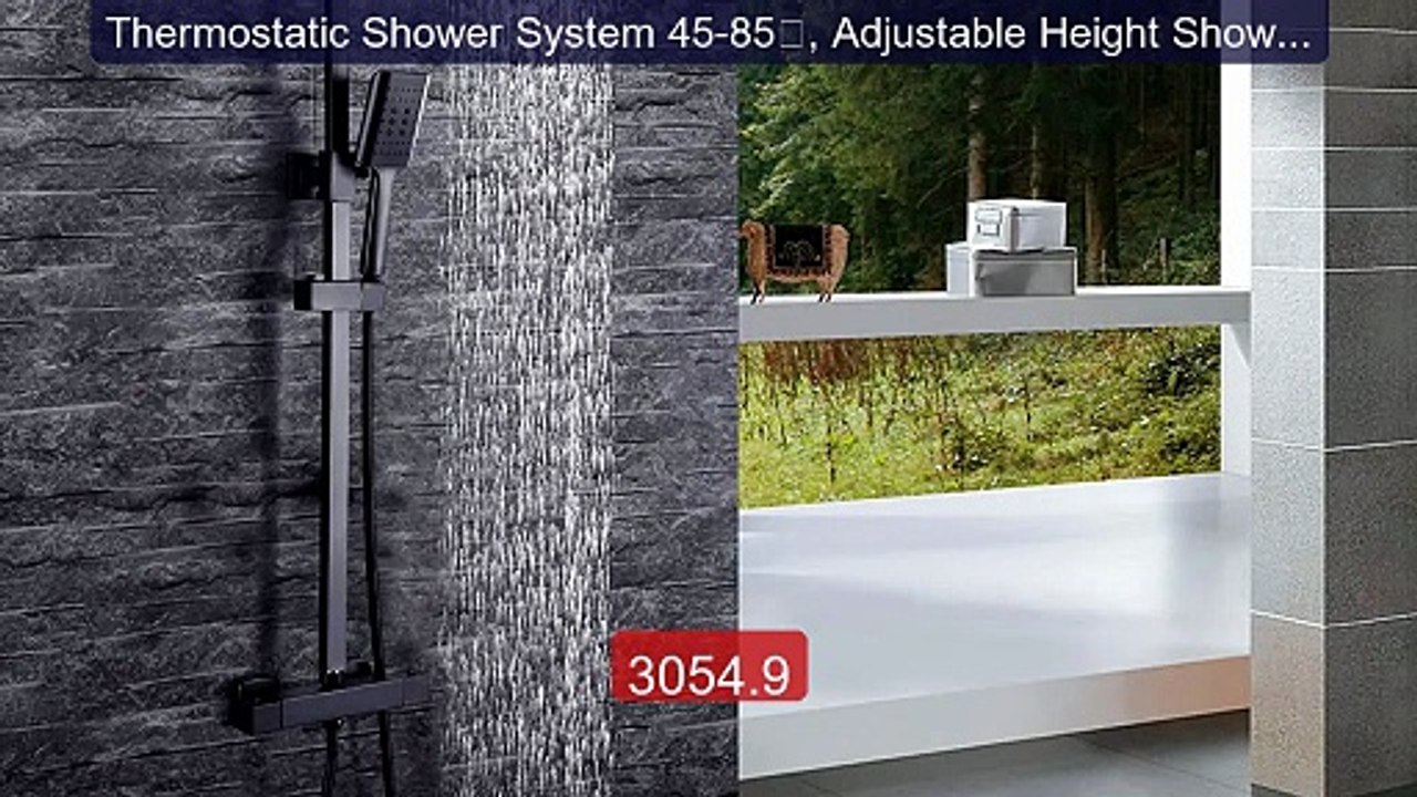 Thermostatic Shower System 45-85℃, Adjustable Height Shower C... -- Amazing Value 2026 | Must Have!