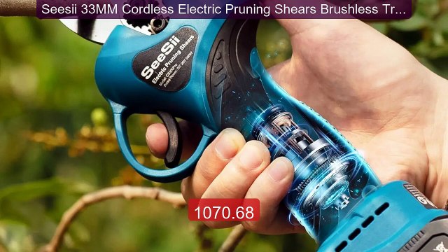 Seesii 33MM Cordless Electric Pruning Shears Brushless Trim... Top Pick 2026 | Unbeatable Price!