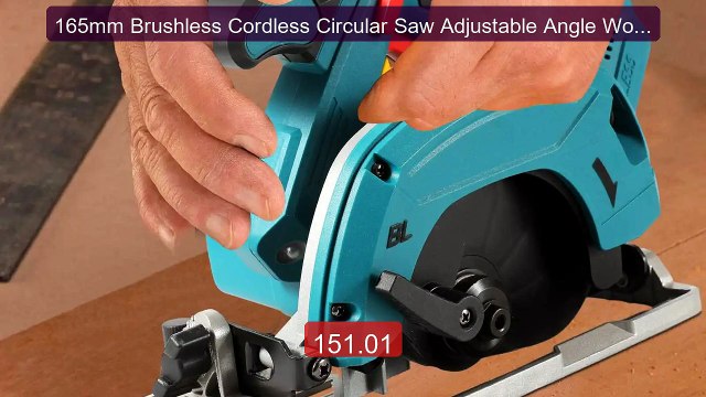165mm Brushless Cordless Circular Saw Adjustable Angle Woodworking... Best Deal 2026 | Shop Now!