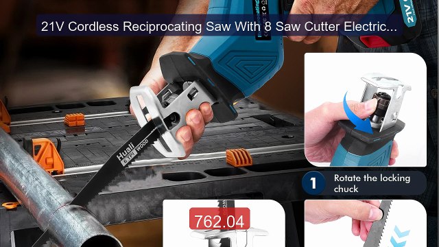 21V Cordless Reciprocating Saw With 8 Saw Cutter Electric Reciproc... Best Deal 2026 | Shop Now!