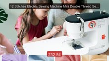 12 Stitches Electric Sewing Machine Mini Double Thread Sewing Mach... -- Best Deal 2026 | Shop Now!