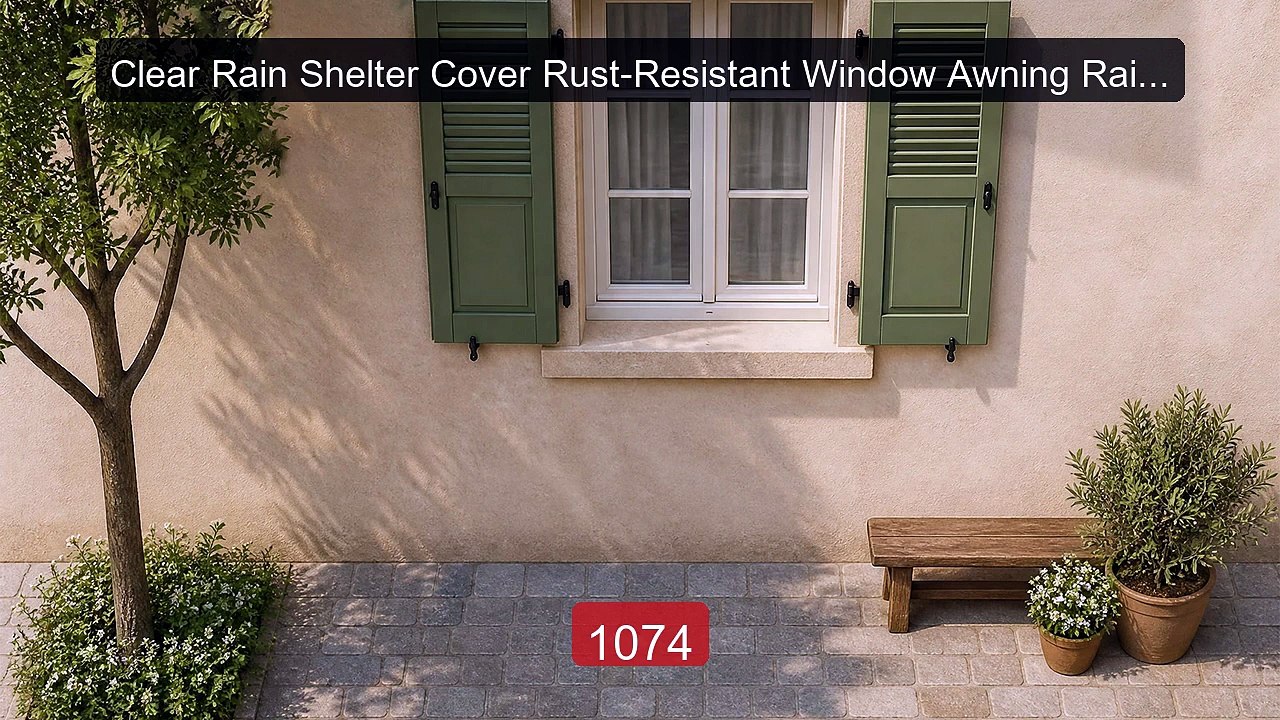 Clear Rain Shelter Cover Rust-Resistant Window Awning Rain She... -- Hot Deal 2026 | Limited Offer!