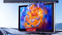 ESSGOO 9 Inch Touch Screen Portable Car Stereo Radio Wirele... -- Top Pick 2026 | Unbeatable Price!