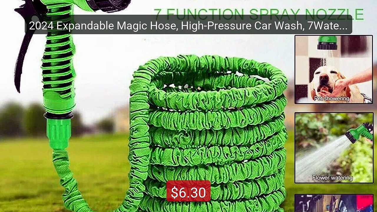 2024 Expandable Magic Hose, High-Pressure Car Wash, 7Water Spr... -- Hot Deal 2026 | Limited Offer!
