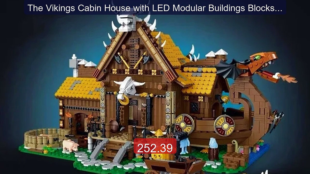The Vikings Cabin House with LED Modular Buildings Blocks Med... -- Amazing Value 2026 | Must Have!