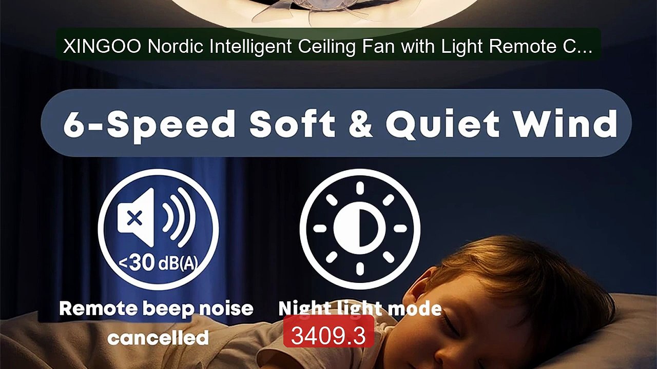 XINGOO Nordic Intelligent Ceiling Fan with Light Remote Control Be... -- Best Deal 2026 | Shop Now!