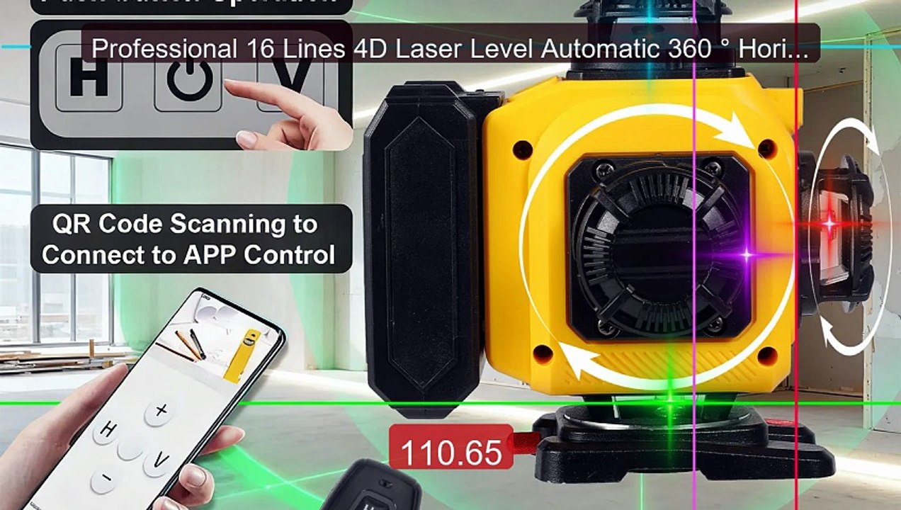 Professional 16 Lines 4D Laser Level Automatic 360 ° Horizonta... -- Hot Deal 2026 | Limited Offer!