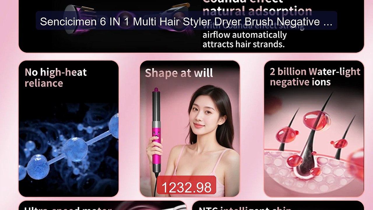 Sencicimen 6 IN 1 Multi Hair Styler Dryer Brush Negative Ion Air St... -- Top Rated 2026 | Buy Now!
