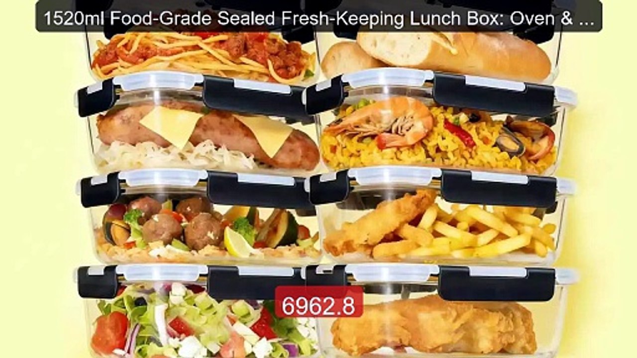 1520ml Food-Grade Sealed Fresh-Keeping Lunch Box: Oven & Microwave-... -- Top Rated 2026 | Buy Now!