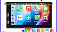 Podofo 1din Carplay Android auto Car radio MP5 Player Autoradio Aud... -- Top Rated 2026 | Buy Now!