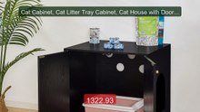 Cat Cabinet, Cat Litter Tray Cabinet, Cat House with Door, Woo... -- Hot Deal 2026 | Limited Offer!