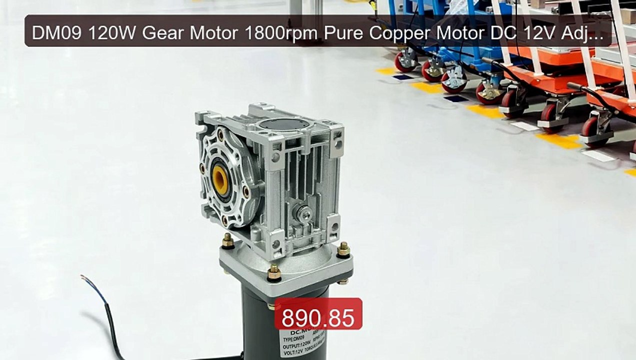 DM09 120W Gear Motor 1800rpm Pure Copper Motor DC 12V Adjustab... -- Hot Deal 2026 | Limited Offer!