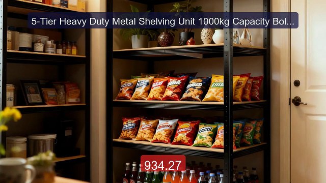 5-Tier Heavy Duty Metal Shelving Unit 1000kg Capacity Boltl... Top Pick 2026 | Unbeatable Price!