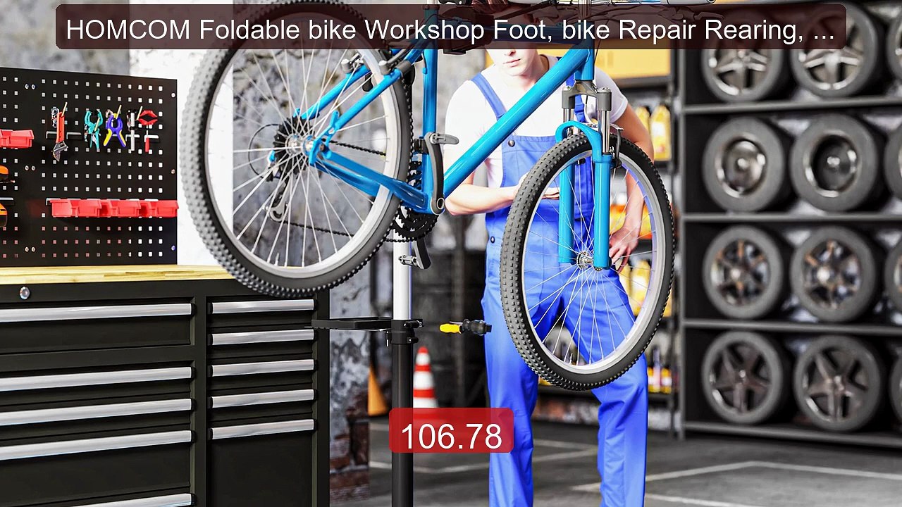HOMCOM Foldable bike Workshop Foot, bike Repair Rearing, Height Ad... -- Best Deal 2026 | Shop Now!