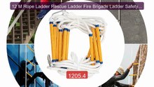 12 M Rope Ladder Rescue Ladder Fire Brigade Ladder Safety Ladder W/... -- Top Rated 2026 | Buy Now!