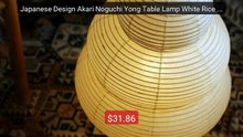 Japanese Design Akari Noguchi Yong Table Lamp White Rice Pa... -- Top Pick 2026 | Unbeatable Price!