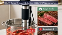 ROUNY Tender 1 Sous Vide Cooker, 1300W IPX7 Waterproof Immersion C... -- Best Deal 2026 | Shop Now!