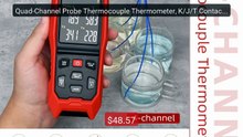 Quad-Channel Probe Thermocouple Thermometer, K/J/T Contact Di... -- Amazing Value 2026 | Must Have!