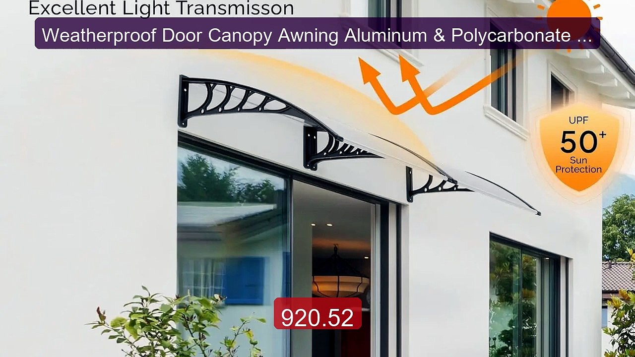 Weatherproof Door Canopy Awning Aluminum & Polycarbonate Front... -- Hot Deal 2026 | Limited Offer!