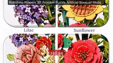Robotime Flowers 3D Wooden Puzzle Artificial Bouquet Model Ki... -- Amazing Value 2026 | Must Have!
