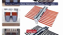 Pull Out Trousers Rack, Retractable Wardrobe Pants Rack, Cl... -- Top Pick 2026 | Unbeatable Price!