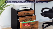 Rolling Cabinet Rolling Filing Cabinet with 3 Drawers Mobil... -- Top Pick 2026 | Unbeatable Price!