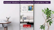 Anajqaqia 165x60cm Tempered Glass Full-Length Mirror, Make-... -- Top Pick 2026 | Unbeatable Price!