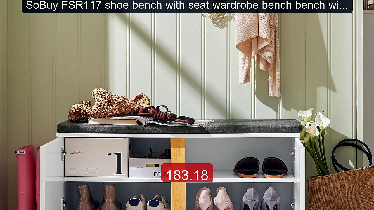 SoBuy FSR117 shoe bench with seat wardrobe bench bench with st... -- Hot Deal 2026 | Limited Offer!