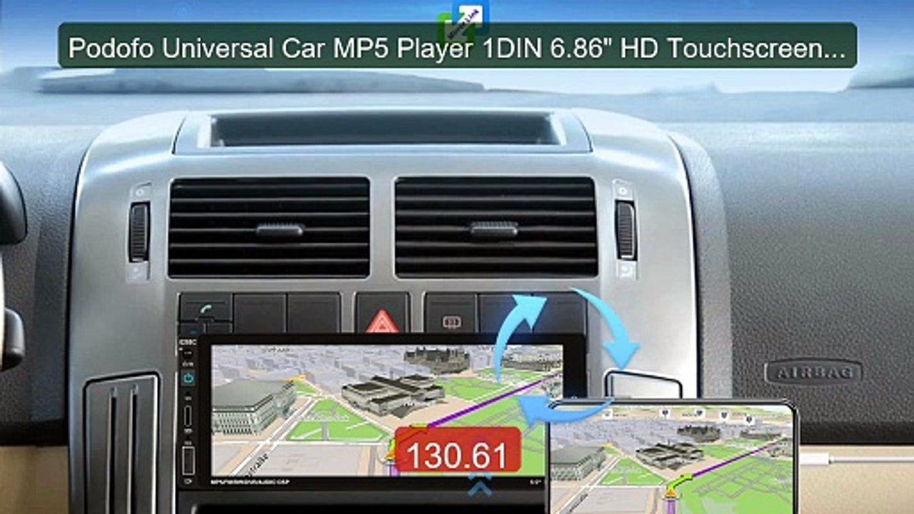 Podofo Universal Car MP5 Player 1DIN 6.86" HD Touchscreen Sup... -- Amazing Value 2026 | Must Have!