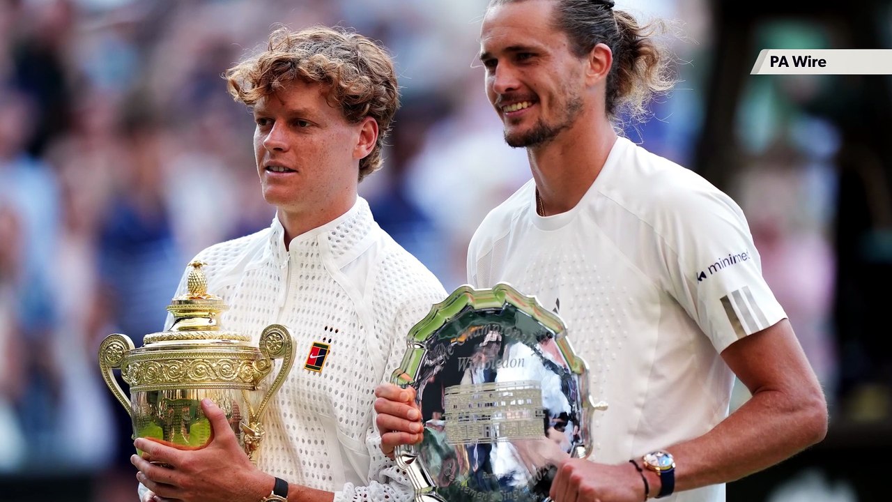 Sinner retains Wimbledon title after battling back against Zverev
