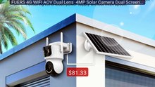 FUERS 4G WIFI AOV Dual Lens  4MP Solar Camera Dual Screen Outdoor W... -- Top Rated 2026 | Buy Now!